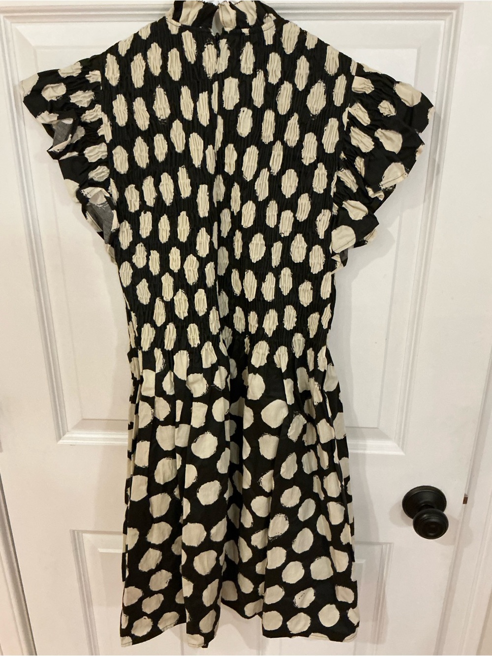 NWT Sea New York Arline polka dot smocked dress sz large $425 - Picture 4 of 6